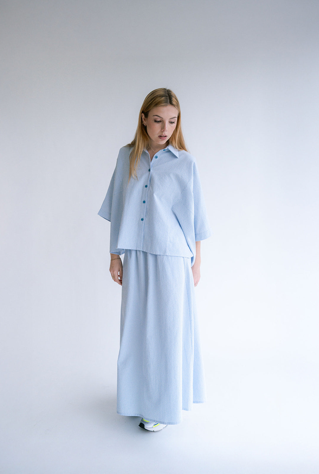 Juliette Skirt Vichy Blue