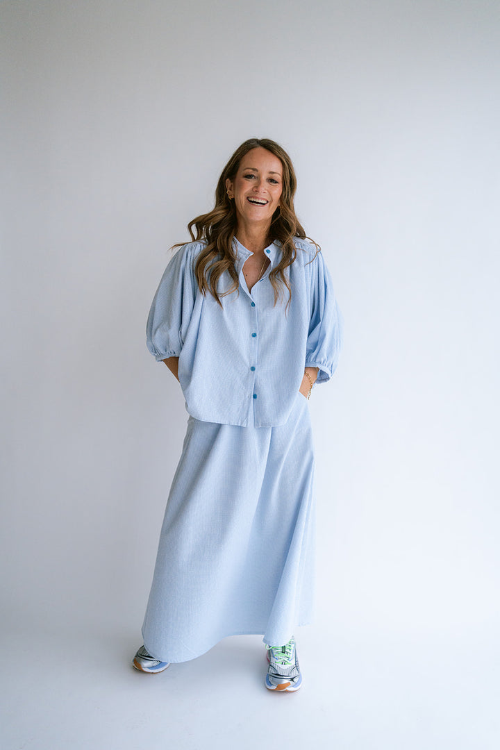 Juliette Skirt Vichy Blue