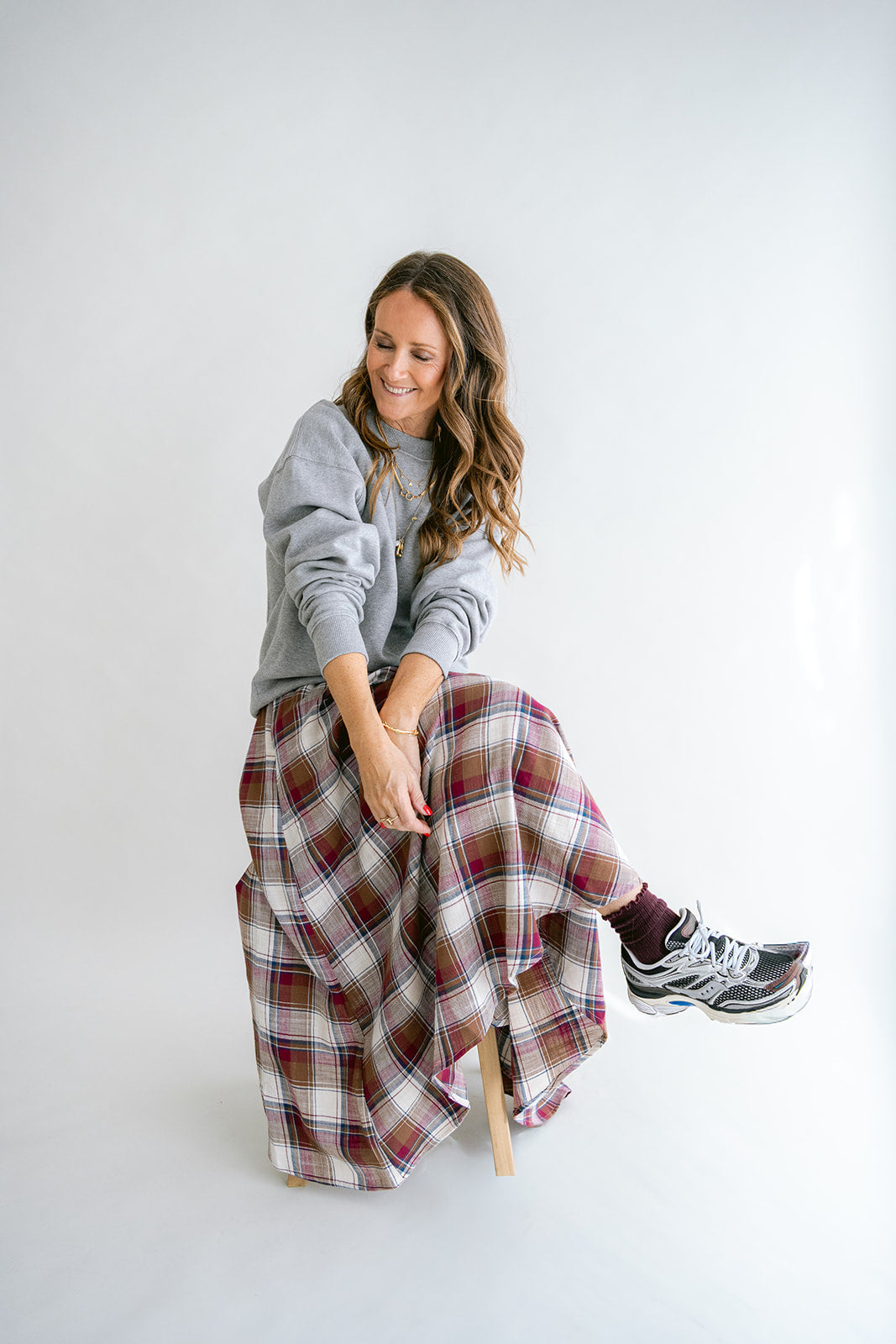 June Skirt Square Bordeaux