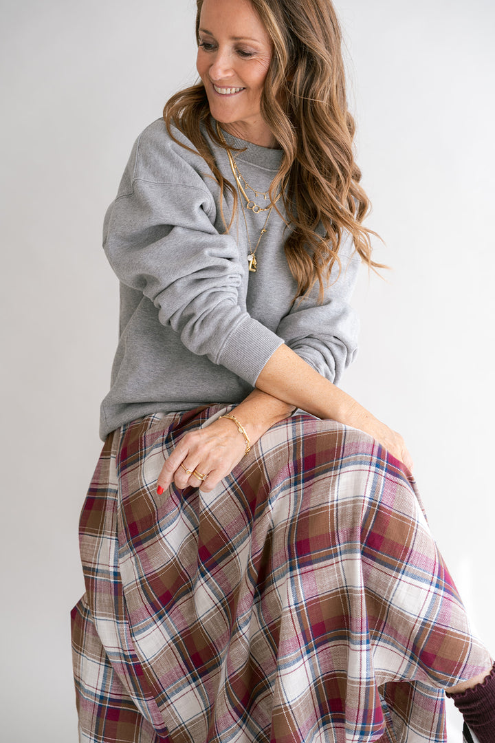 June Skirt Square Bordeaux