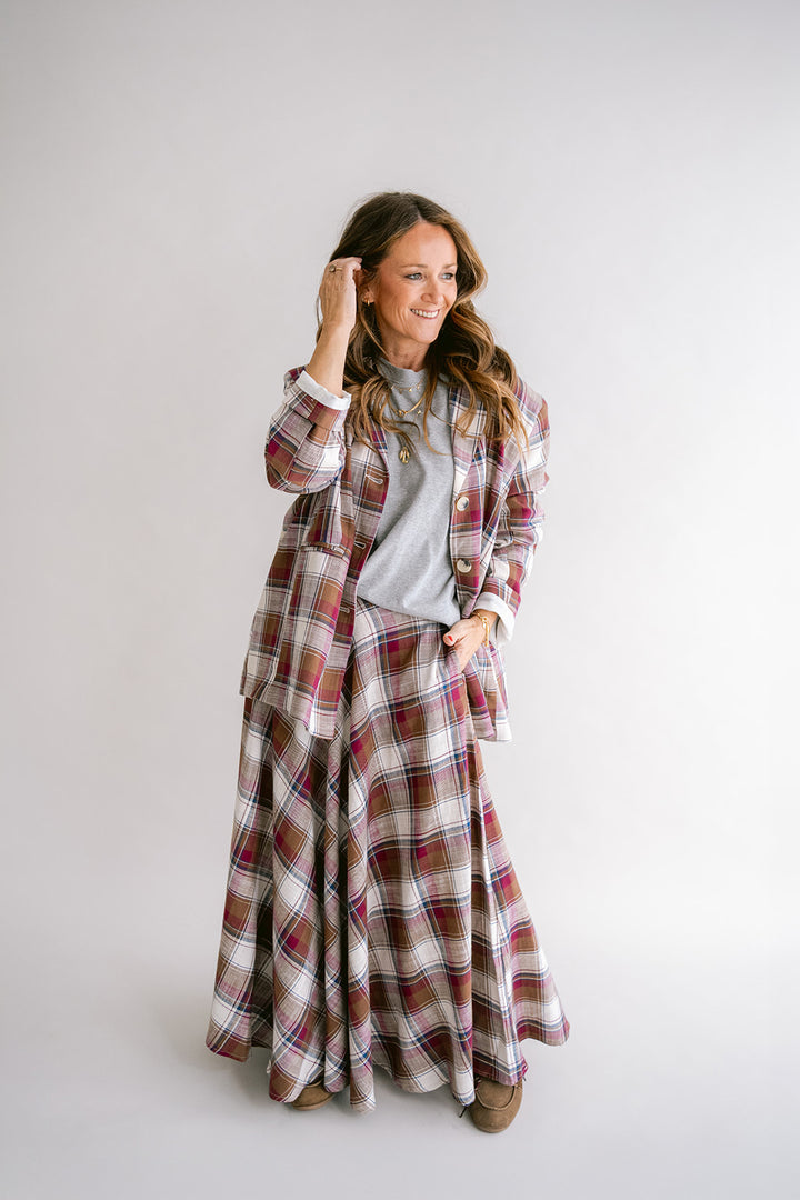 June Skirt Square Bordeaux