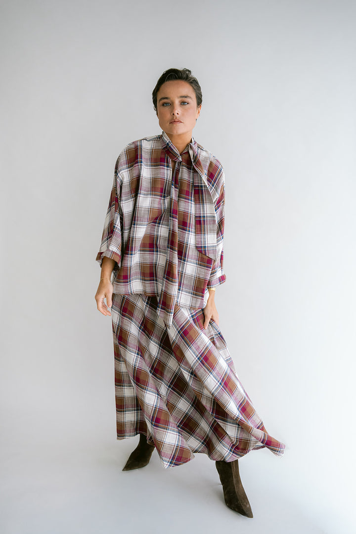 June Skirt Square Bordeaux