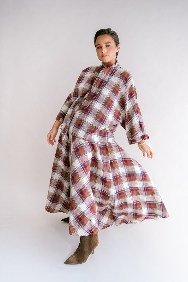June Skirt Square Bordeaux