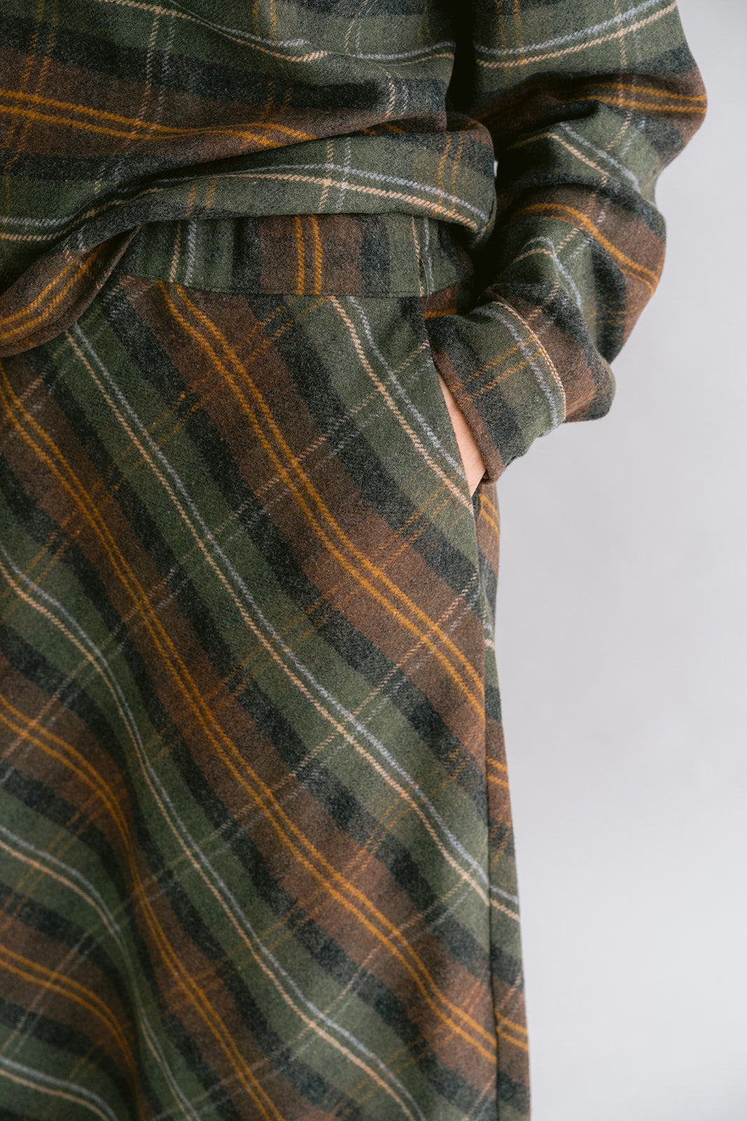 Juno Skirt Moss Green Check