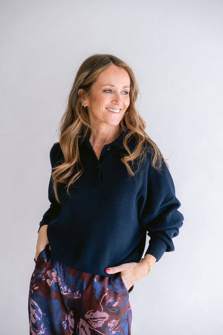 Leonie Polo Uni Navy