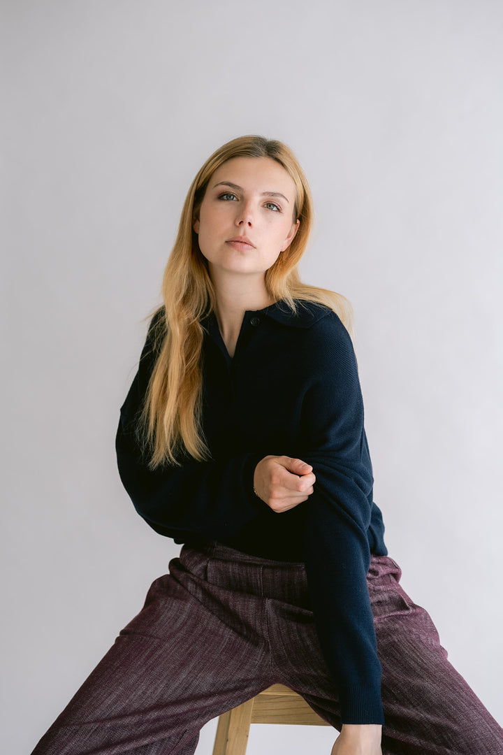 Leonie Polo Uni Navy