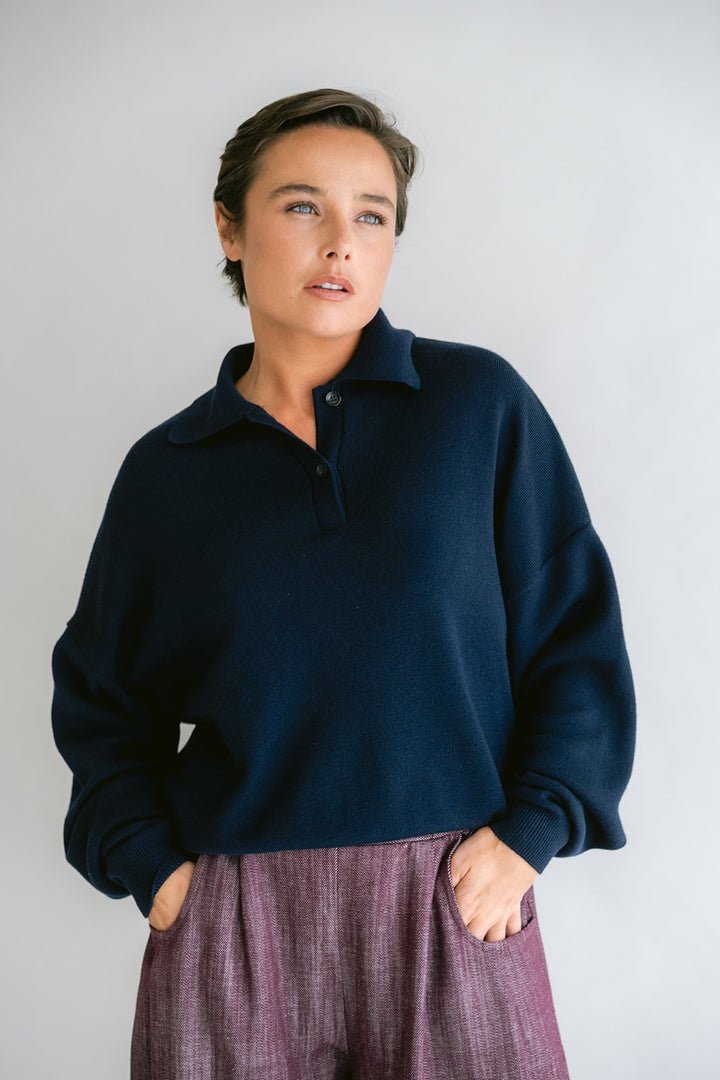 Leonie Polo Uni Navy