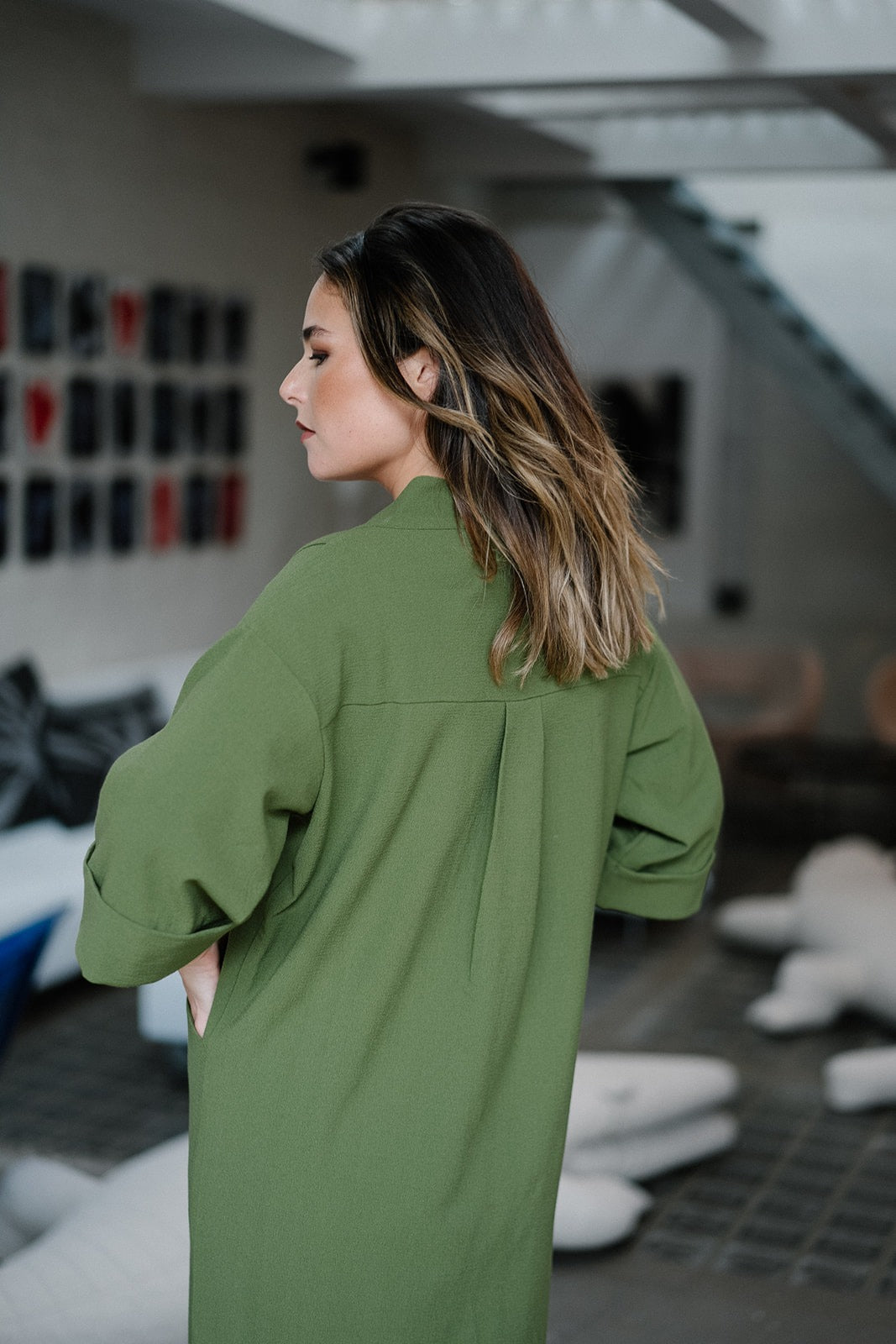 Liana Dress City Green