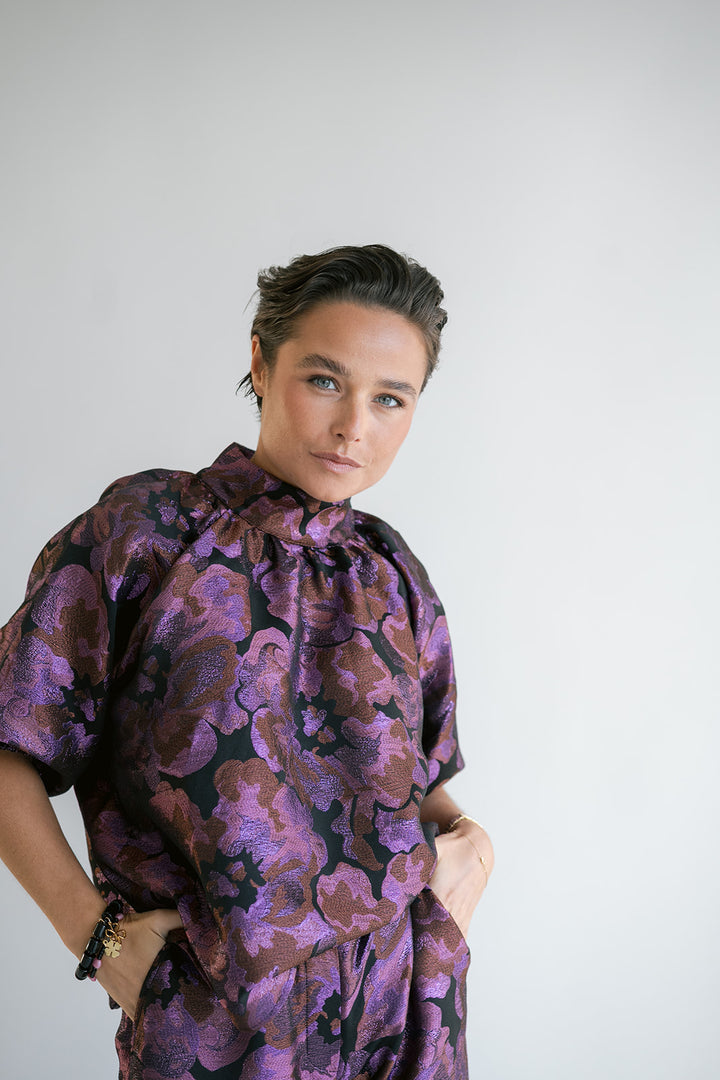 Mabel Blouse Party Fuchsia