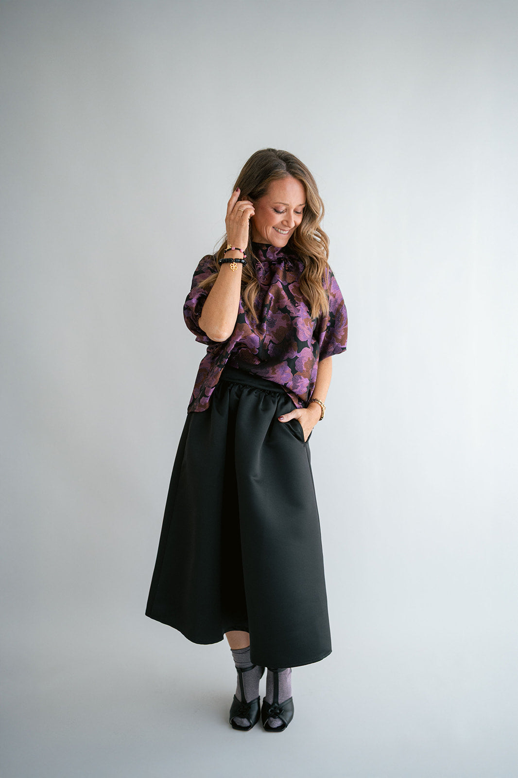 Mabel Blouse Party Fuchsia