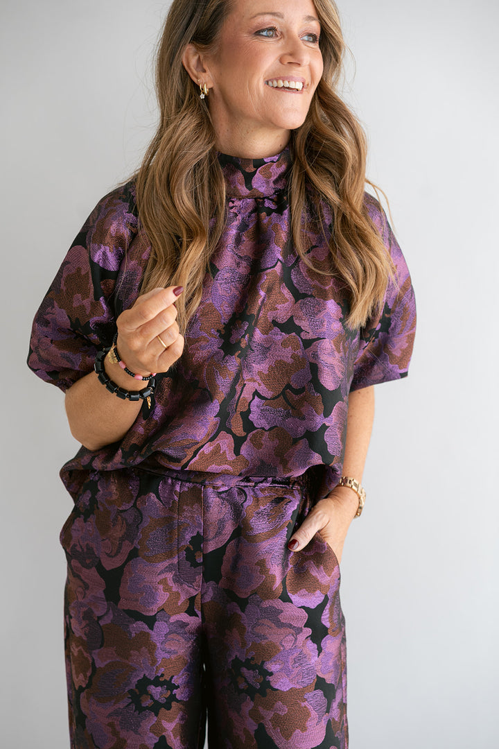 Mabel Blouse Party Fuchsia