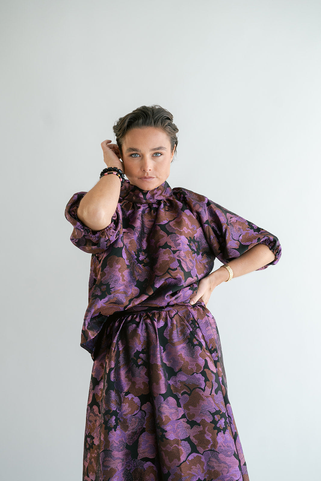 Mabel Blouse Party Fuchsia