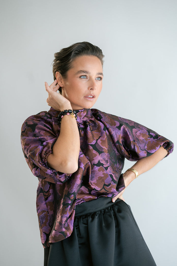 Mabel Blouse Party Fuchsia