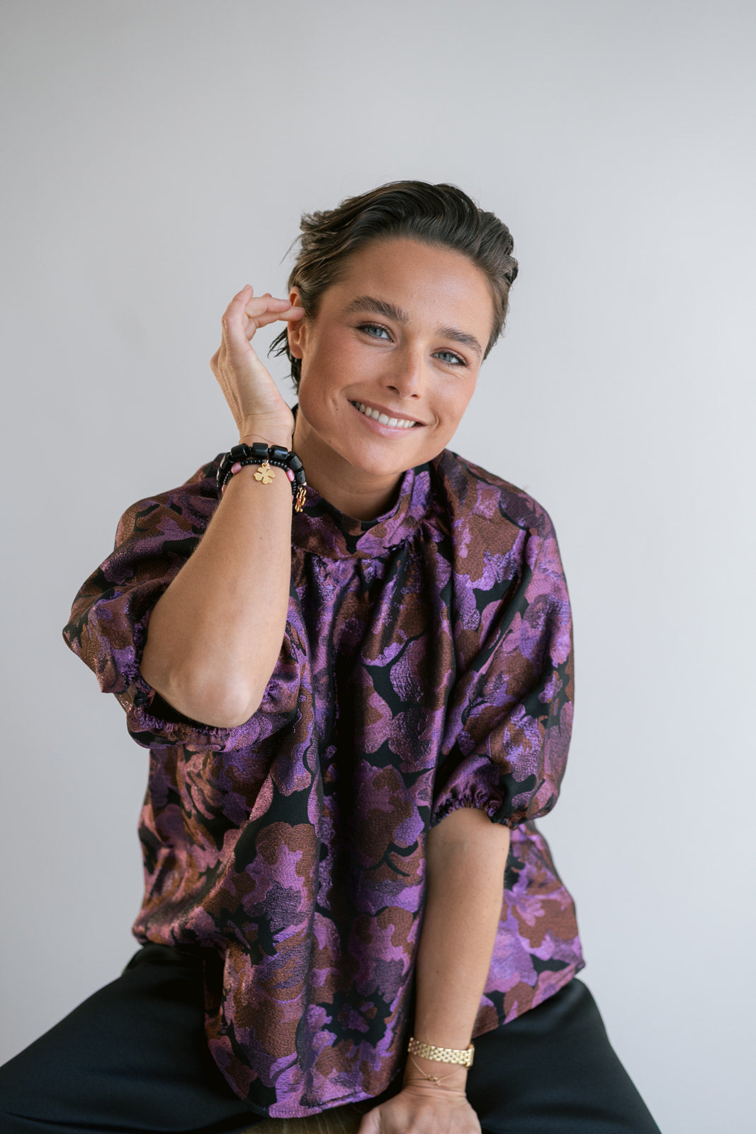 Mabel Blouse Party Fuchsia