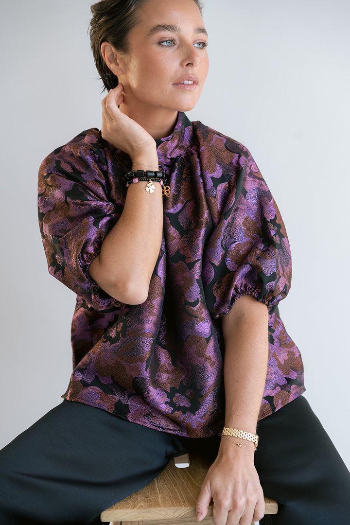 Mabel Blouse Party Fuchsia