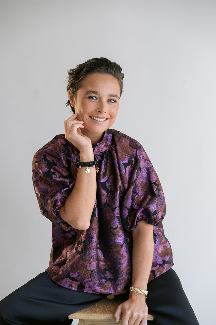 Mabel Blouse Party Fuchsia