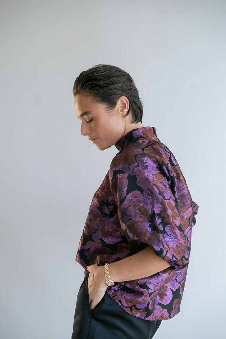 Mabel Blouse Party Fuchsia