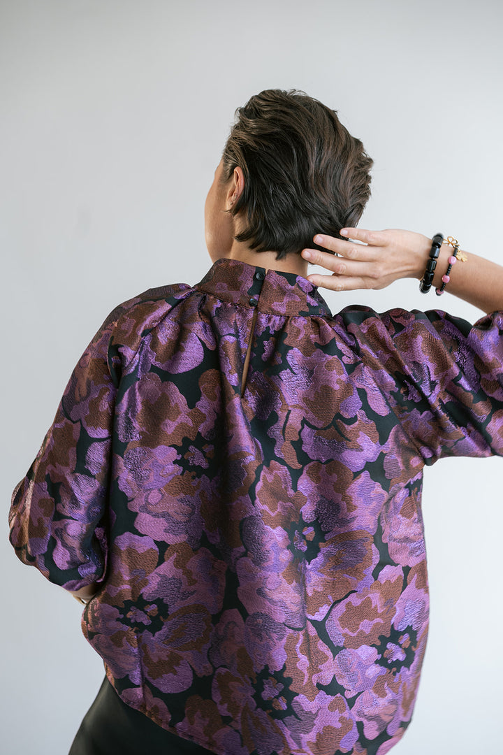 Mabel Blouse Party Fuchsia