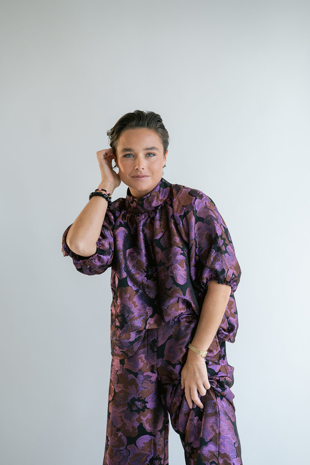 Mabel Blouse Party Fuchsia