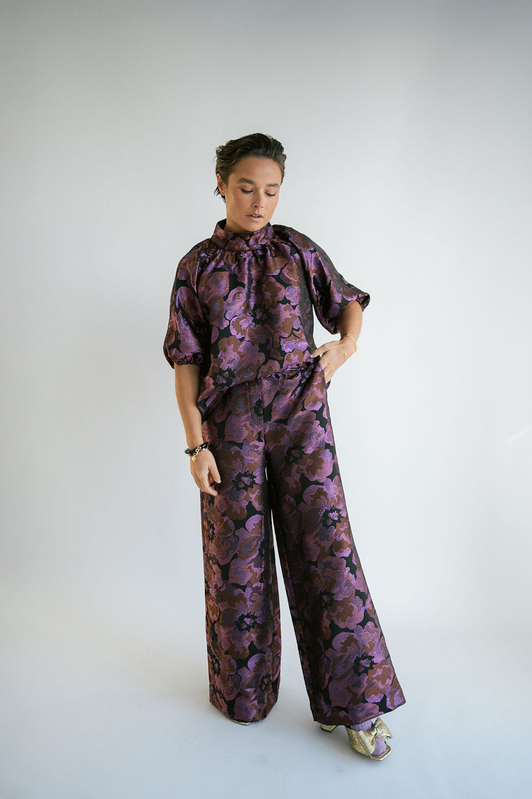 Mabel Blouse Party Fuchsia