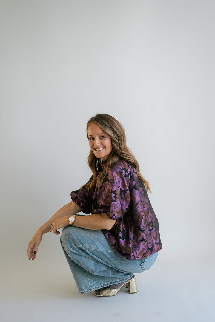 Mabel Blouse Party Fuchsia