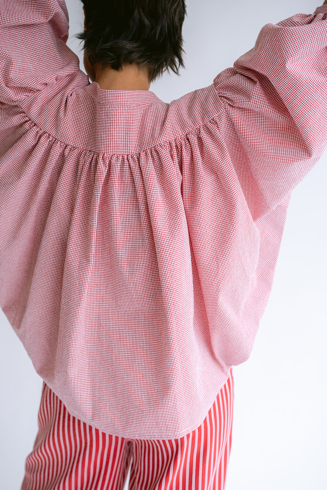 Magdalena Blouse Vichy Red