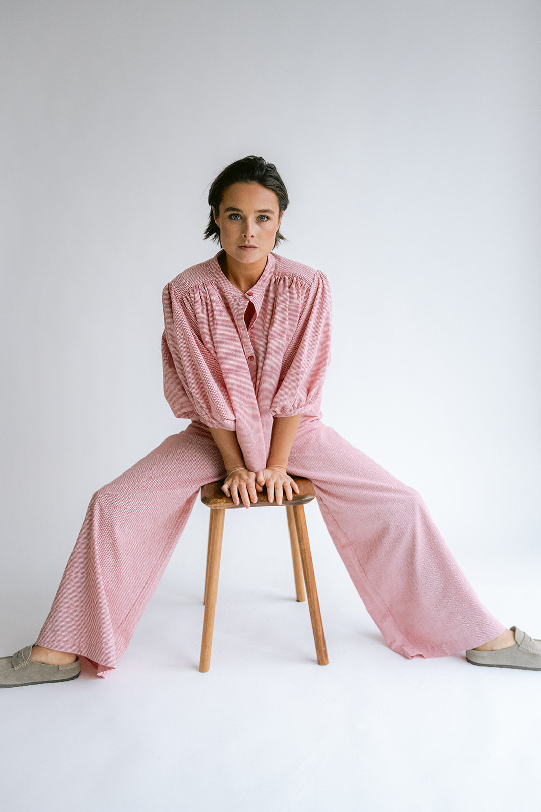 Magdalena Blouse Vichy Red