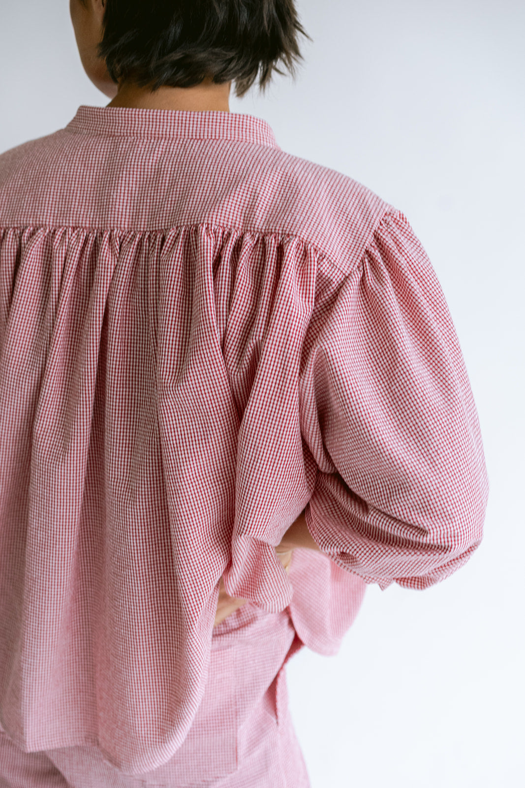 Magdalena Blouse Vichy Red