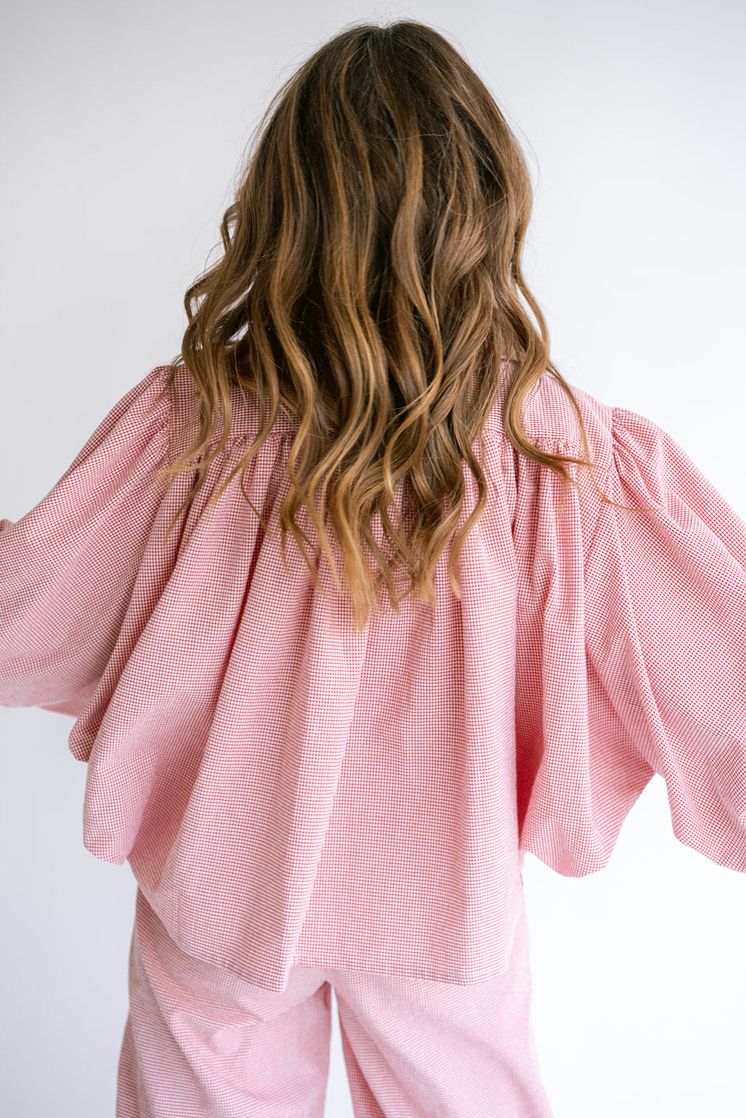 Magdalena Blouse Vichy Red