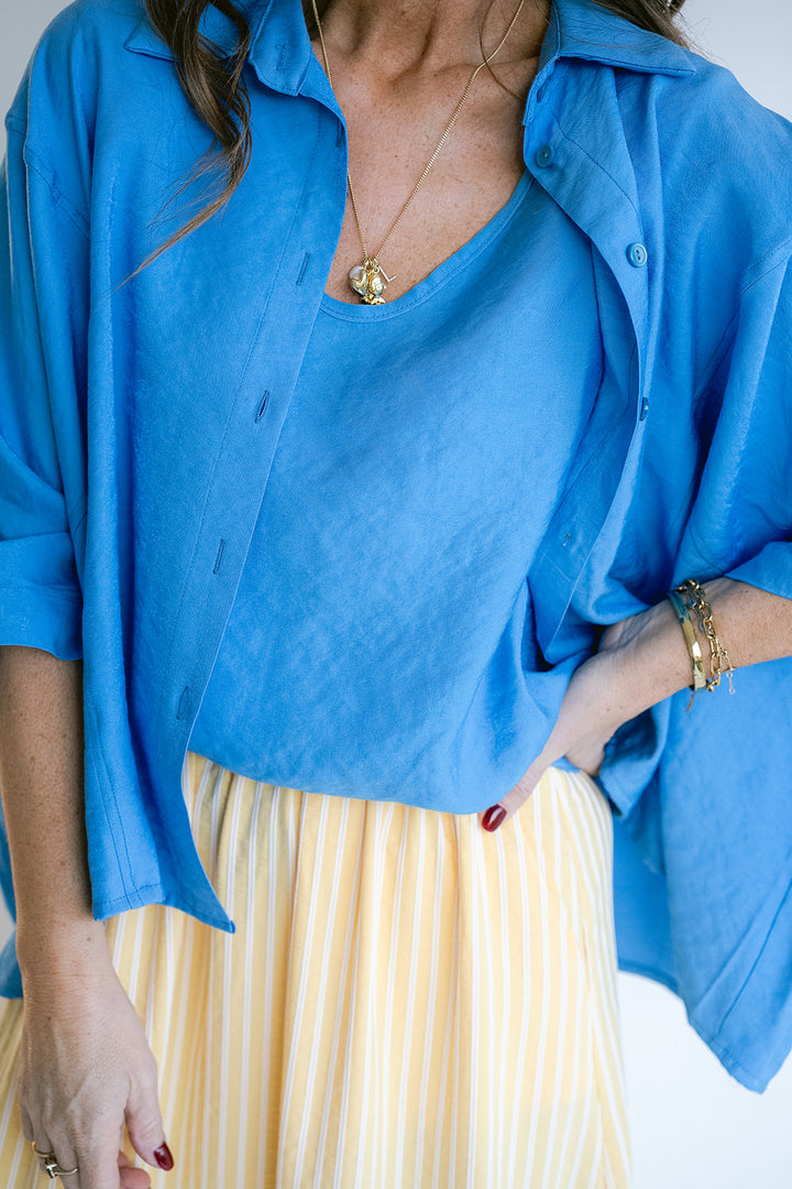 Marcel Top Brilliant Azul