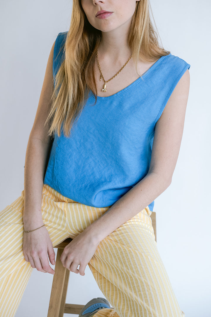Marcel Top Brilliant Azul