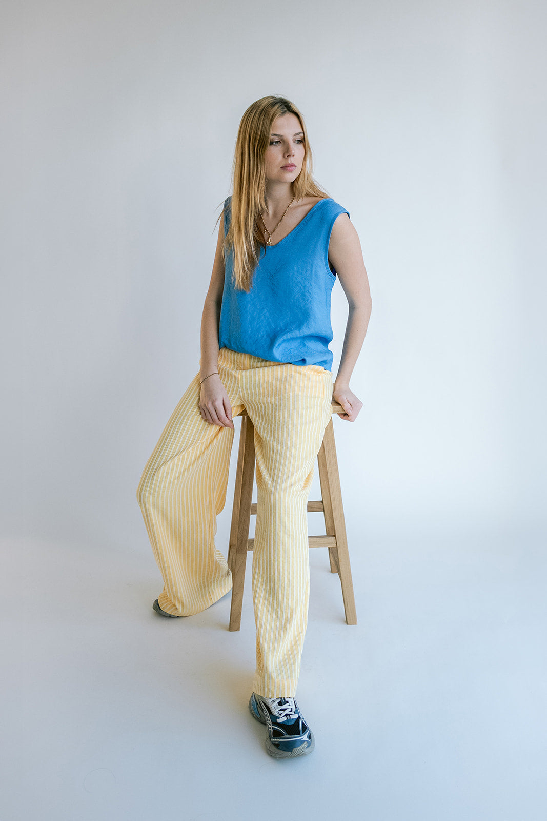 Marcel Top Brilliant Azul