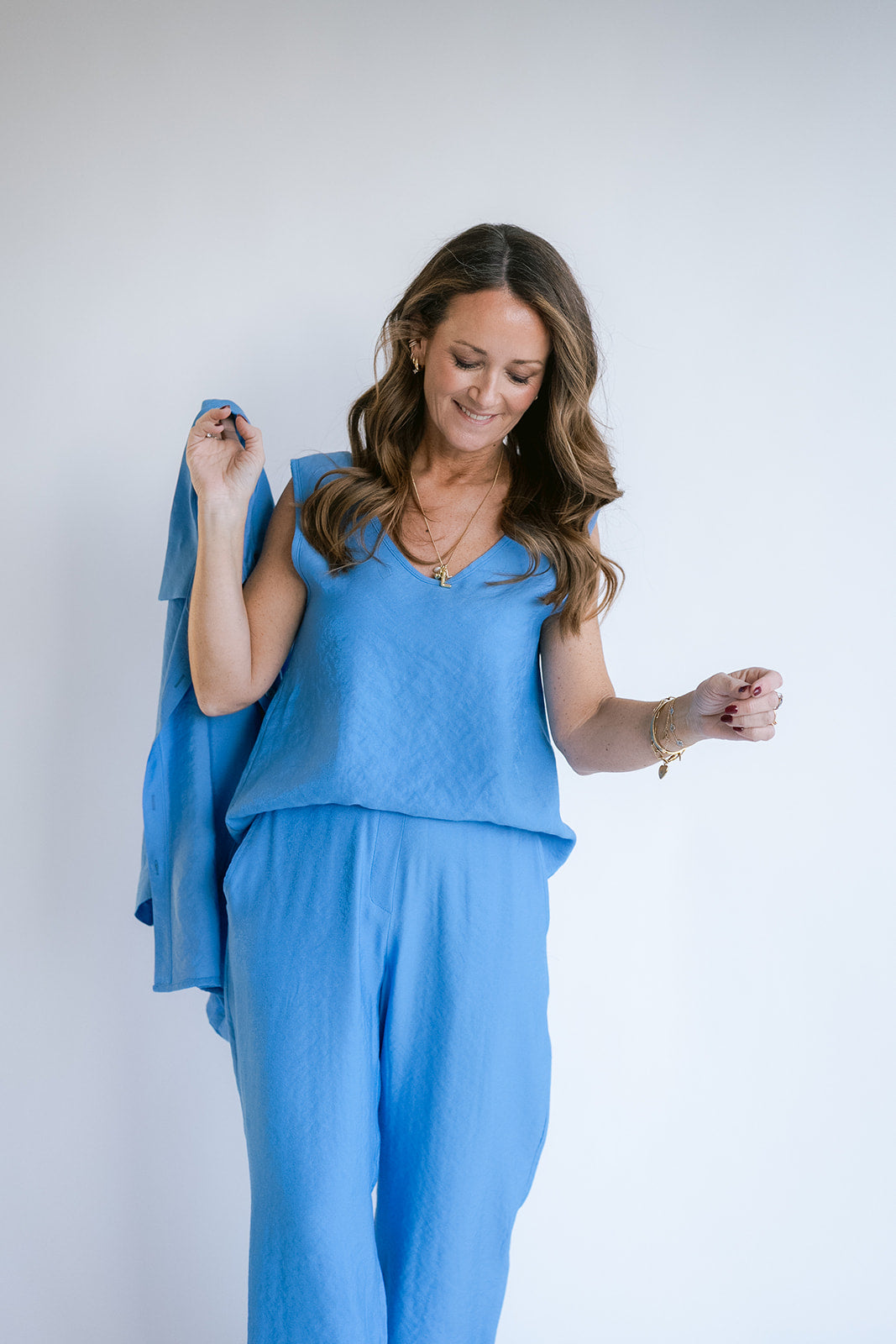 Marcel Top Brilliant Azul