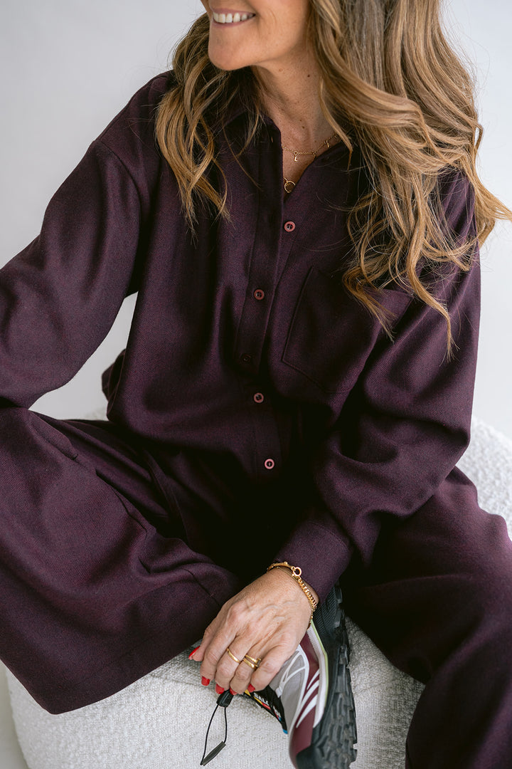 Marie Blouse Deep Plum