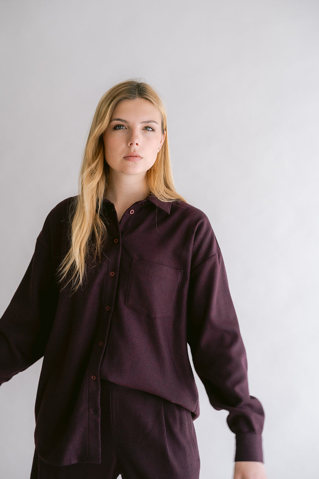 Marie Blouse Deep Plum