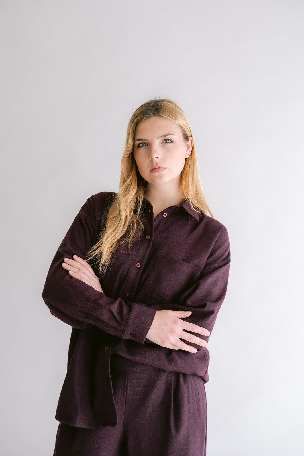 Marie Blouse Deep Plum