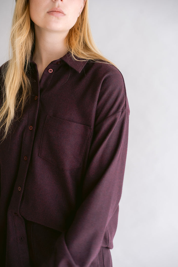 Marie Blouse Deep Plum