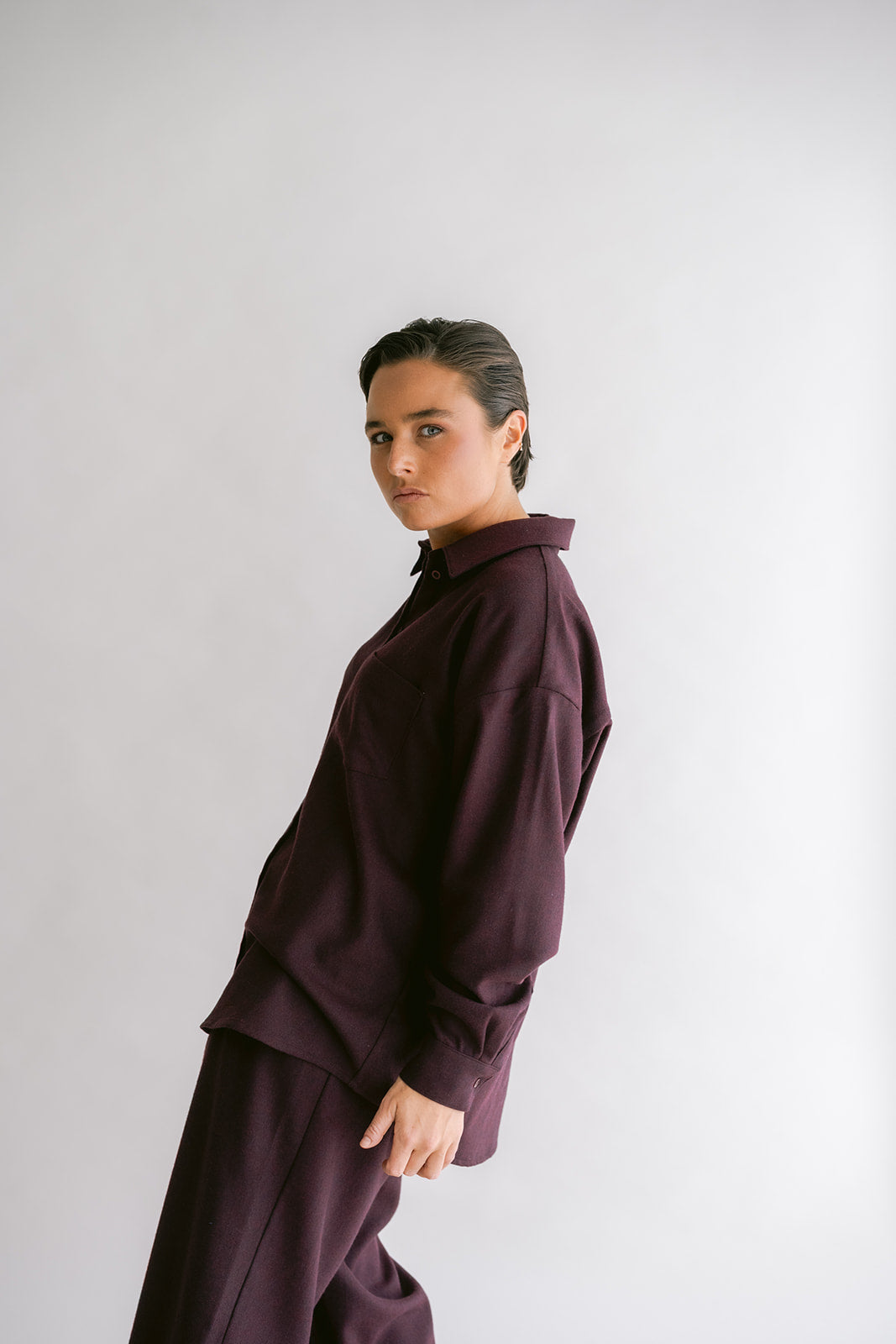 Marie Blouse Deep Plum