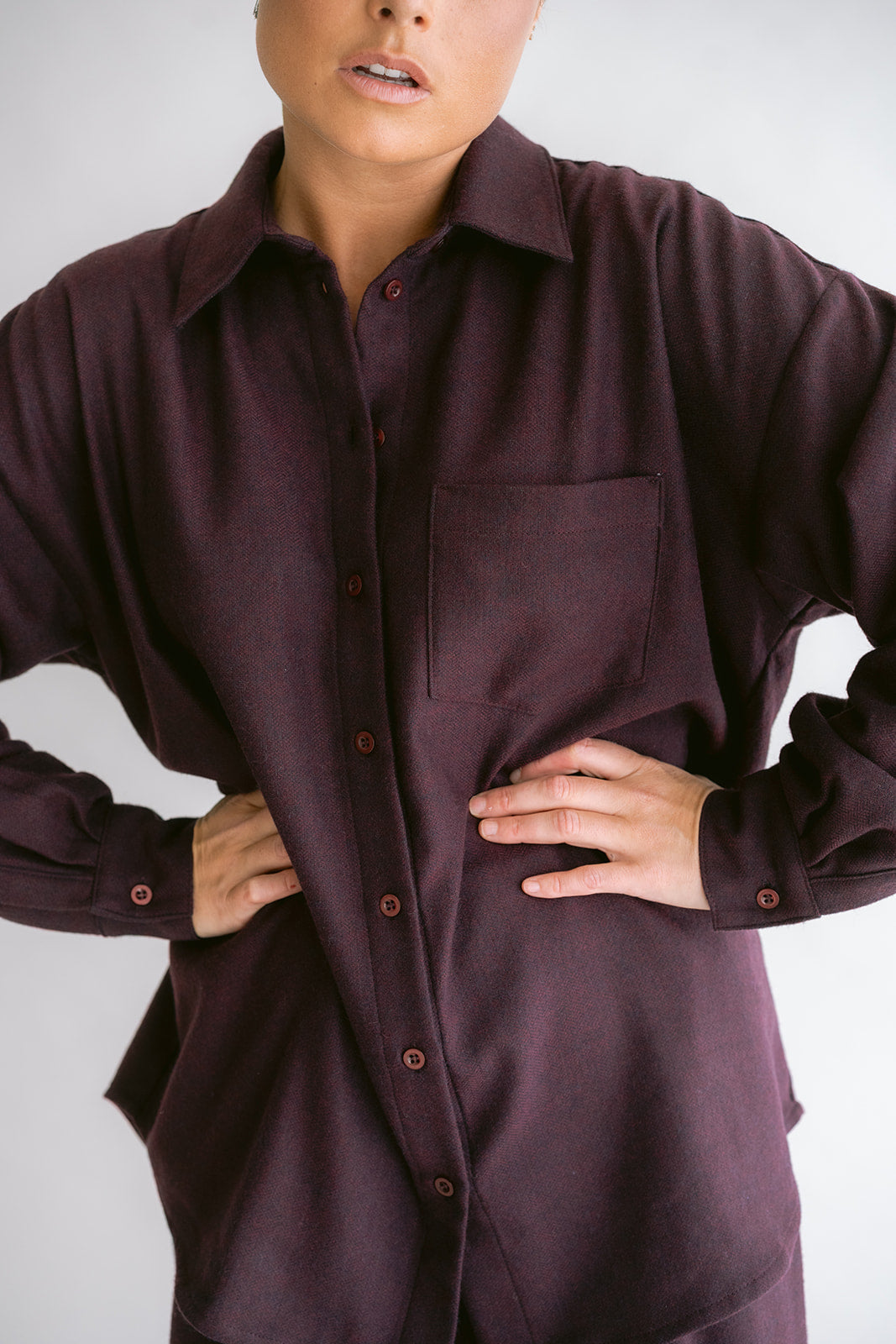 Marie Blouse Deep Plum