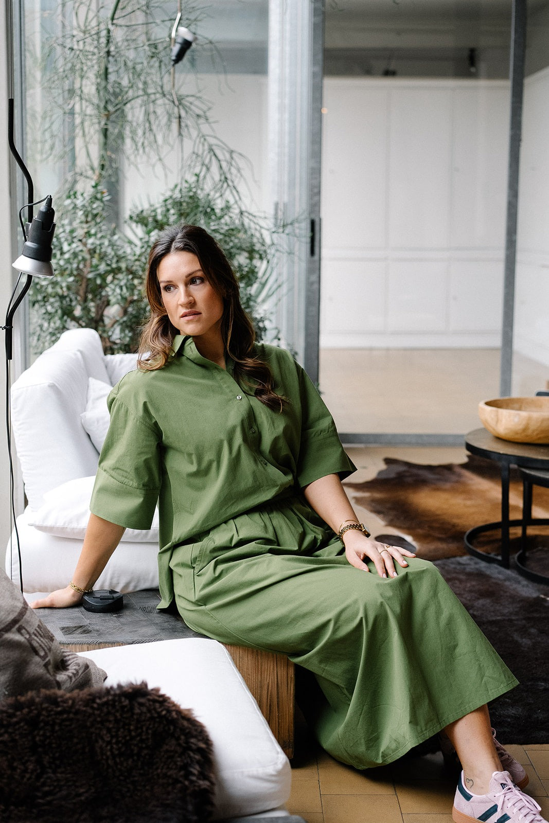 Marin Blouse Green