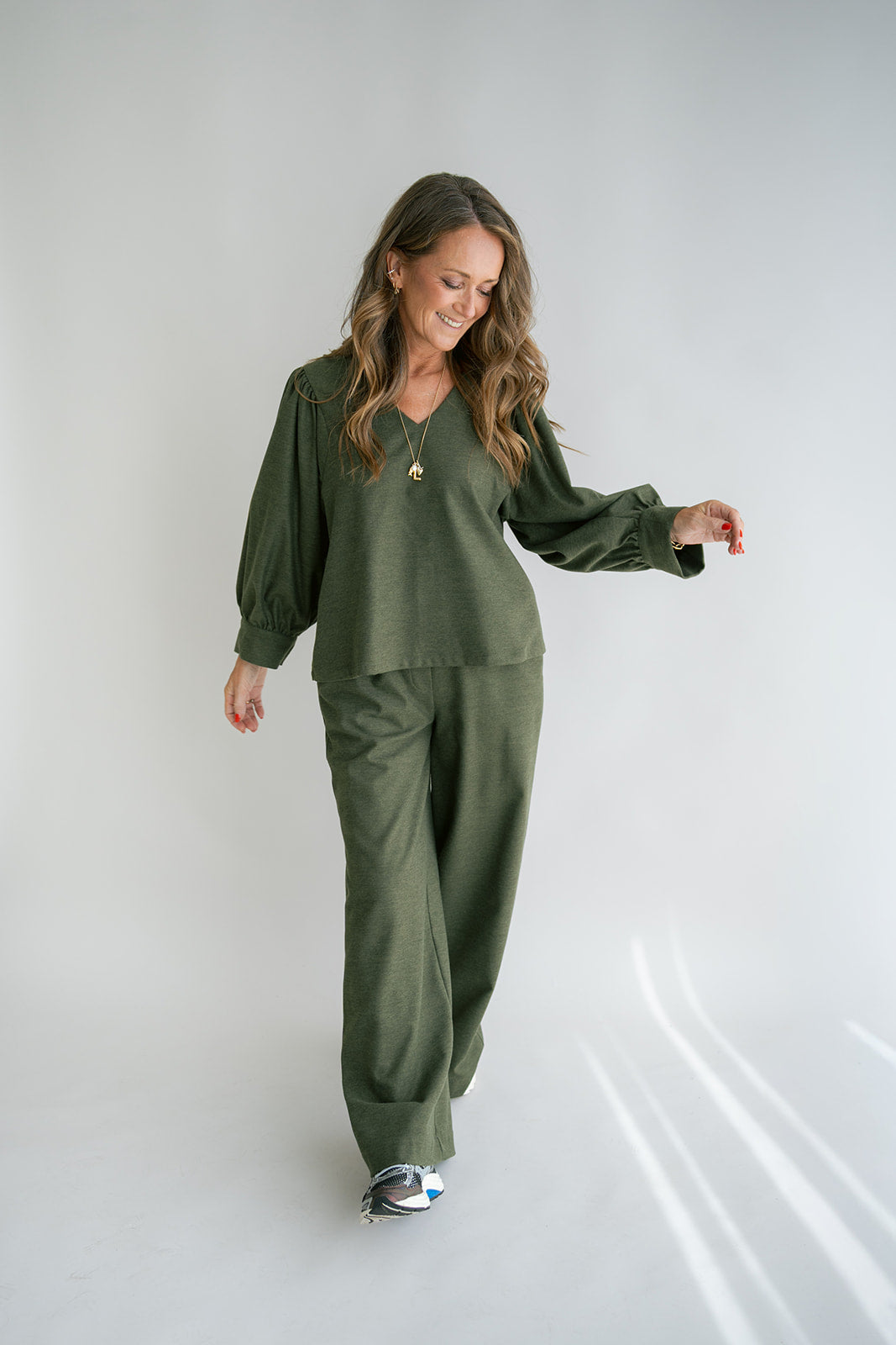 Maud Blouse Solid Green