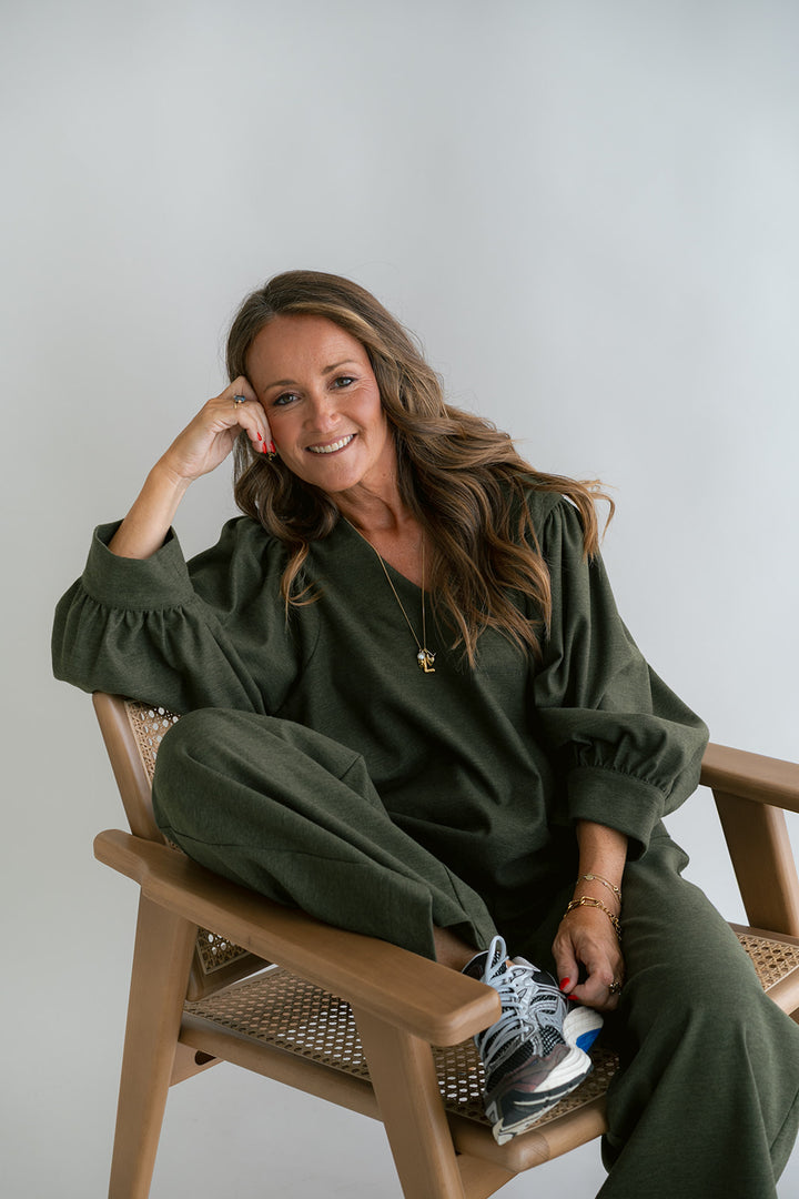 Maud Blouse Solid Green