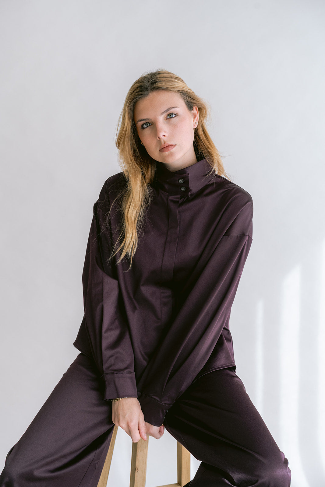 Max Blouse Satin Prume