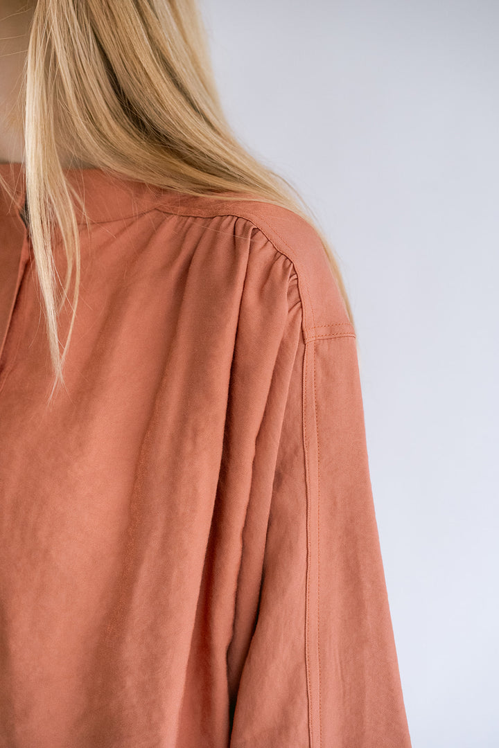 Maya Blouse Brilliant Rust