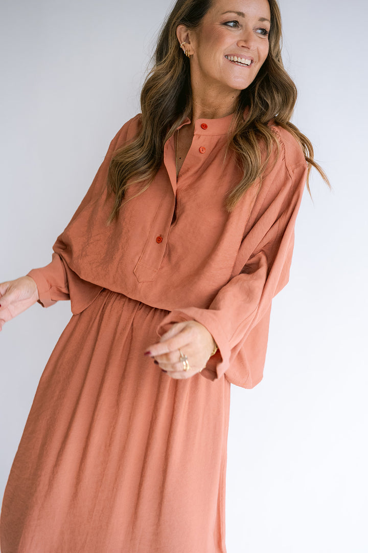 Maya Blouse Brilliant Rust