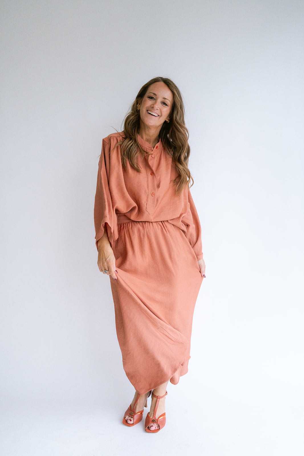 Maya Blouse Brilliant Rust