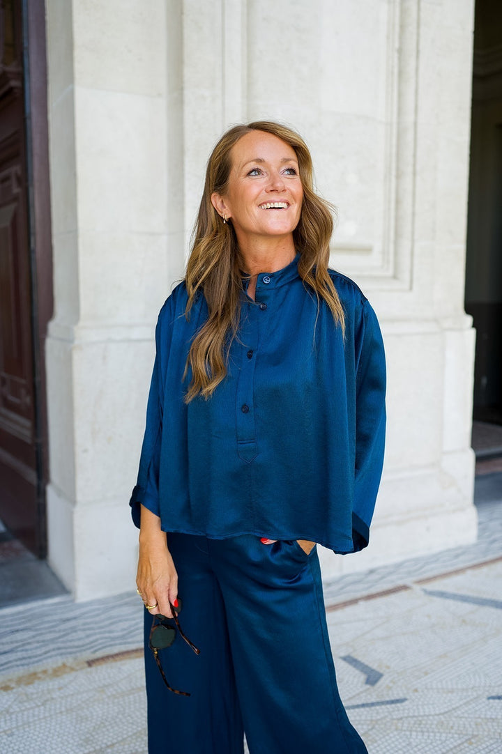Maya Blouse Midnight Blue
