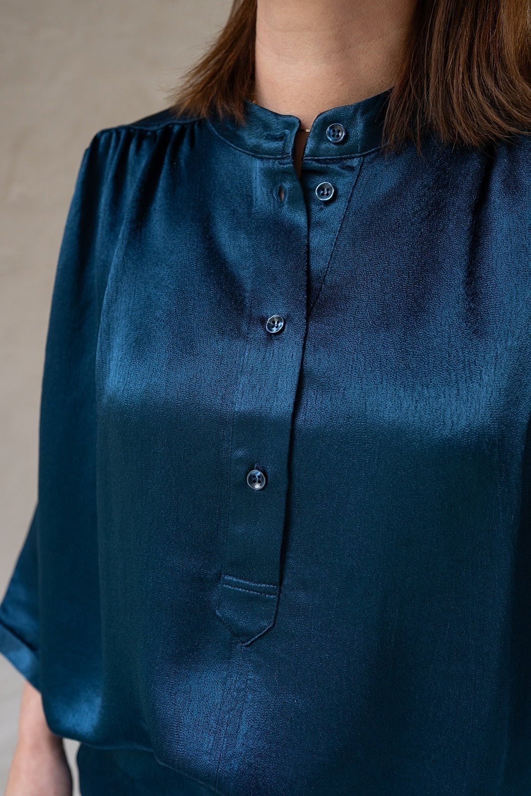 Maya Blouse Midnight Blue