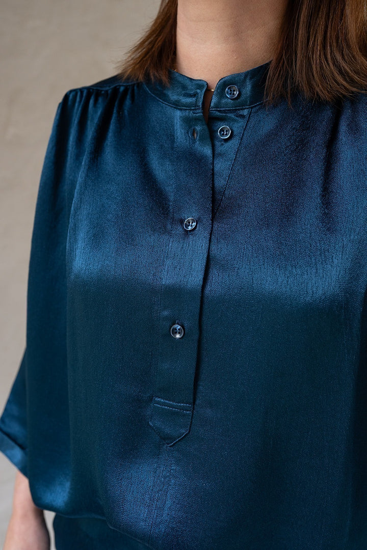 Maya Blouse Midnight Blue