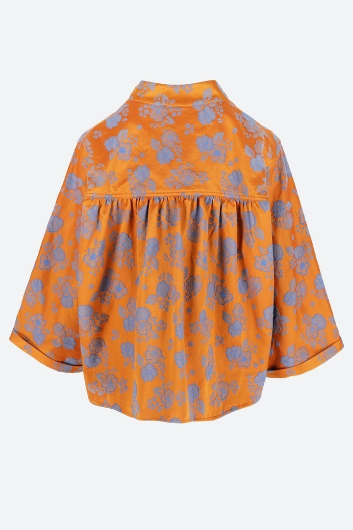 Maya Blouse Orange Flower
